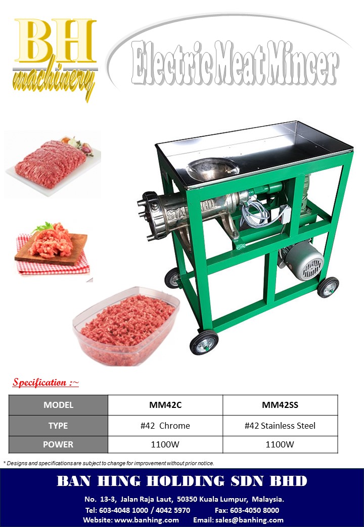 (42) Meat Mincer Machine Ban Hing Holding Sdn Bhd